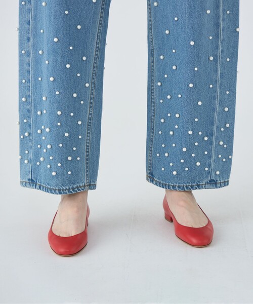 セール】【WEB限定】パールデニム コクーンテーパードパンツ（デニム