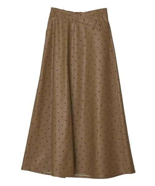 DOT FLOCKY LEATHER SKIRT（スカート）｜Ameri（アメリ）の
