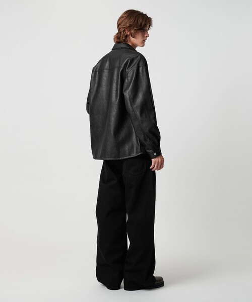 MONKEY TIME（モンキータイム）の「レザーライク CPO シャツ（シャツ