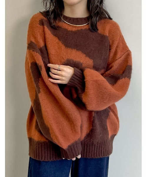 melt melt the lady shaggy knit tops the lady back shaggy knit melt