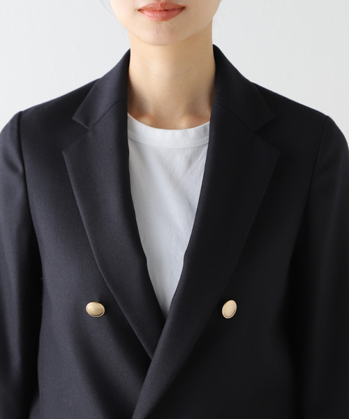 IENA（イエナ）の「ウールサージ 金ボタンジャケット（テーラード