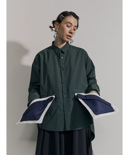 UN3D.（アンスリード）の「レイヤードポケットシャツ（シャツ/ブラウス