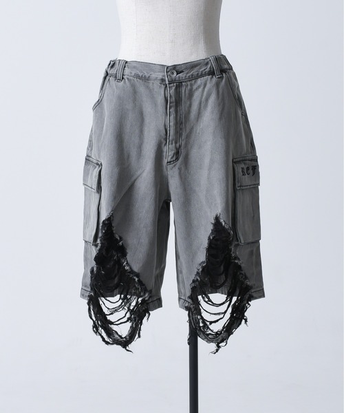 REFLEM（レフレム）の「『REFLEM/レフレム』クラッシュデニムハーフ