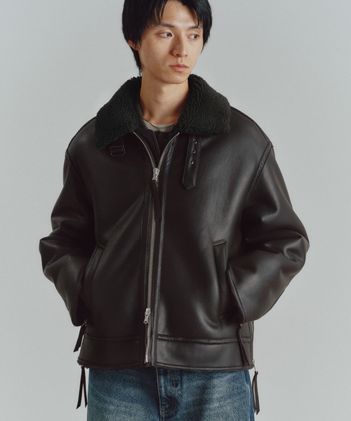 B-6 FAUX MOUTON BLOUSON（ブルゾン）｜WYM LIDNM（ウィム バイ リドム