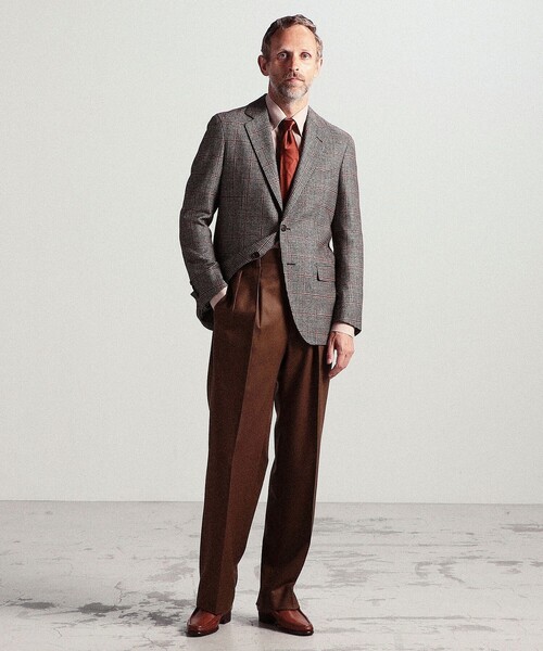 セール】ウールシルクカシミヤ シングル2Bテーラードジャケット Loro