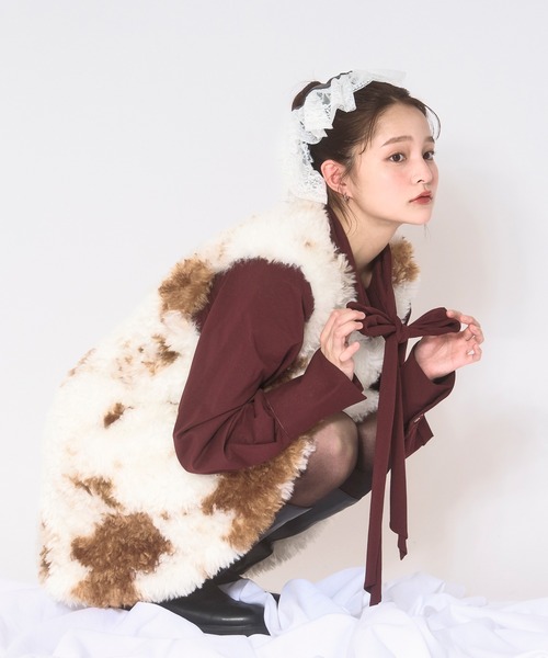 セール】fake fur mini onepiece / フェイクファーミニワンピース
