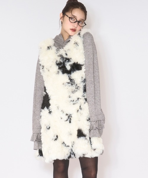 セール】fake fur mini onepiece / フェイクファーミニワンピース