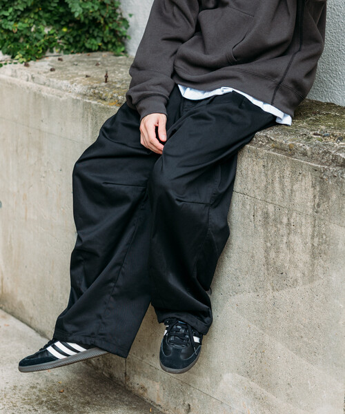 限定展開 ワイドシルエット ミリタリーサーカスパンツ/スノーパンツ