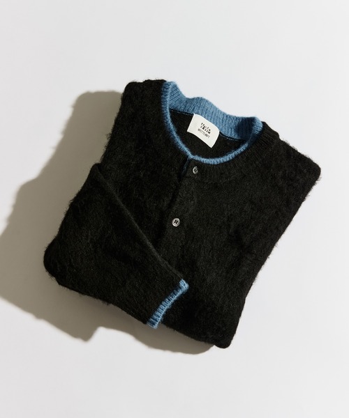 WETTEMPT（ウィテンプト）の「CREW NECK BRUSHED LAYERED CARDIGAN