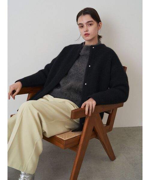 ELENDEEK（エレンディーク）の「ベーシックCNラクーンカーディガン
