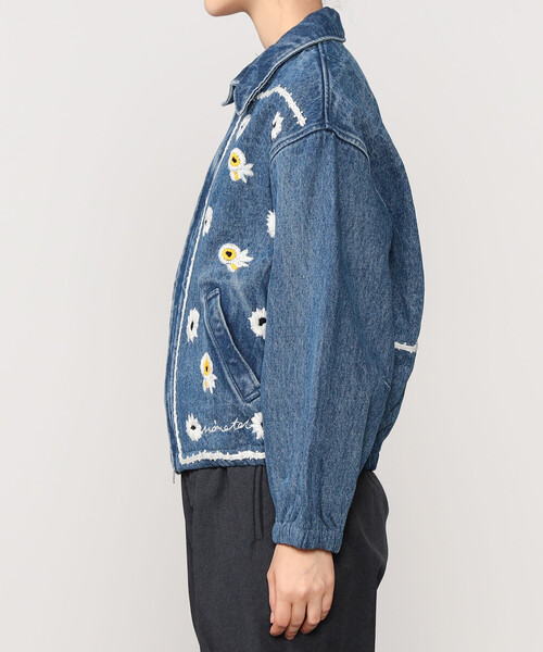 NOMA t.d.（ノーマティーディー）の「NOMA t.d. | 刺繍デニムブルゾン
