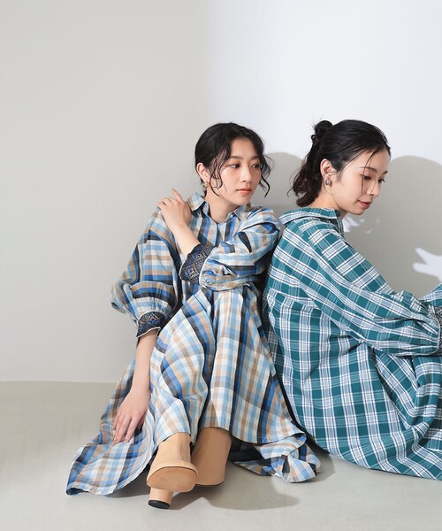 NE QUITTEZ PAS!（ヌキテパ）の「ne Quittez pas / 別注 チェック 刺繍