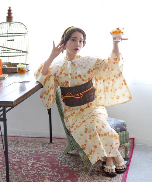 utatane（ウタタネ）の「【アデリアレトロ×ニコアンティーク】浴衣3点