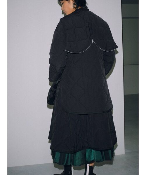 UN3D.（アンスリード）の「レイヤードライクキルティングコート