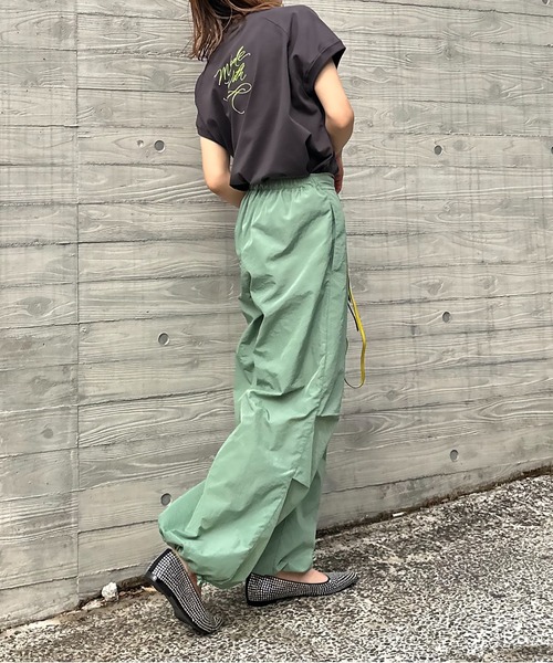 セール】裾ドロストパラシュートパンツ（その他パンツ）｜mi via loca