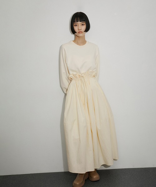 ADAM ET ROPE'（アダムエロペ）の「ドロストドッキング裏毛ワンピース