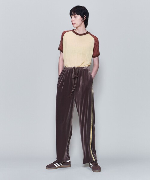 6（ロク）の「＜6(ROKU)＞ベロア3ライン パンツ（その他パンツ）」 - WEAR