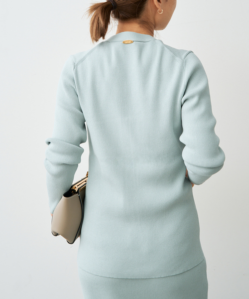 DINER RIB Vネックカーディガン（カーディガン/ボレロ）｜Deuxieme