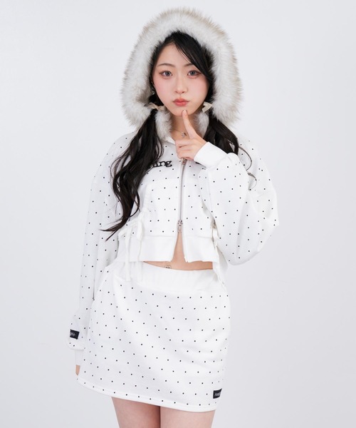 Ayy@】マークアンドロナ セットアップ ジップパーカー スカート S Ayy