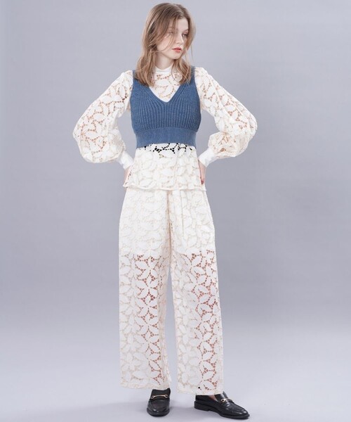 FUMIE=TANAKA/フミエタナカ】リボンニットビスチェ（タンクトップ