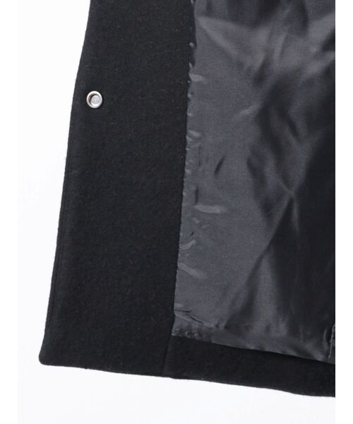 フォルムショートウールコート（ノーカラーコート）｜ELENDEEK（エレン