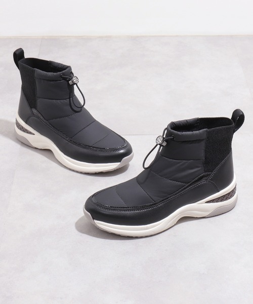 セール】【レイン対応】ショート丈スノーブーツ（レインシューズ）｜+