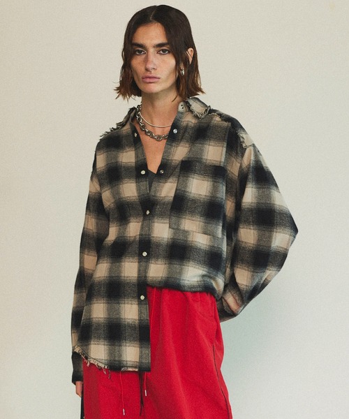 Checkered Shirt/チェックシャツ【MAISON SPECIAL/メゾンスペシャル