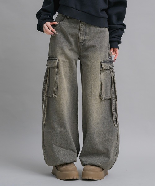 ルーズカーゴデニム（デニムパンツ）｜17HR（セブンティーンアワーズ
