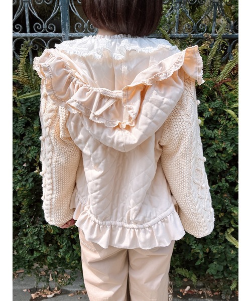 ニット袖付きキルティングブルゾン（ブルゾン）｜PINK HOUSE（ピンク