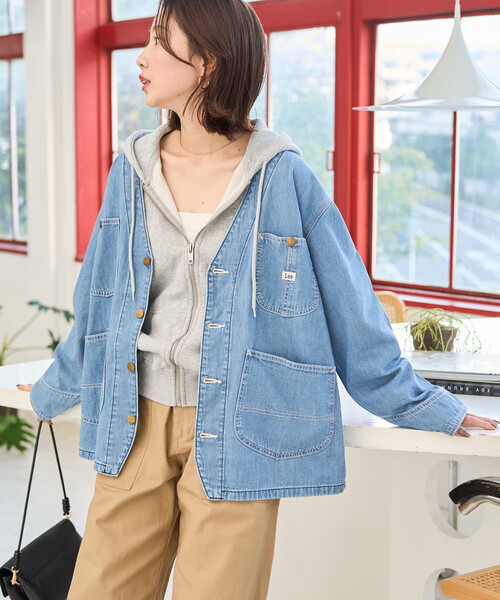 限定展開 Lee × FREAK'S STORE/リー 別注 ノーカラー ジャケット