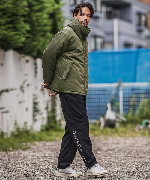 mj10943-ターンバックハイネックミリタリー中綿ジャケット（ミリタリー