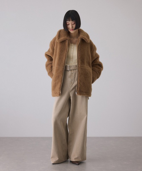 セール】スウィッチングボアブルゾン（ブルゾン）｜ADAM ET ROPE