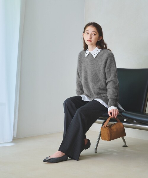 フォックスカシミヤ クルーネック ニット（ニット/セーター）｜UNITED