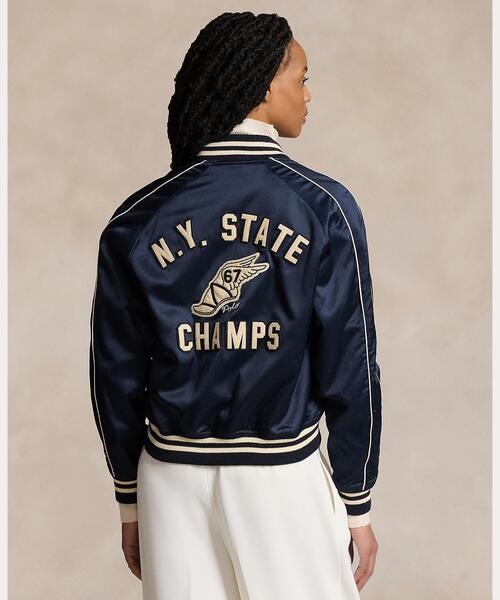 POLO RALPH LAUREN（ポロ ラルフ ローレン）の「ロゴ サテン ボンバー