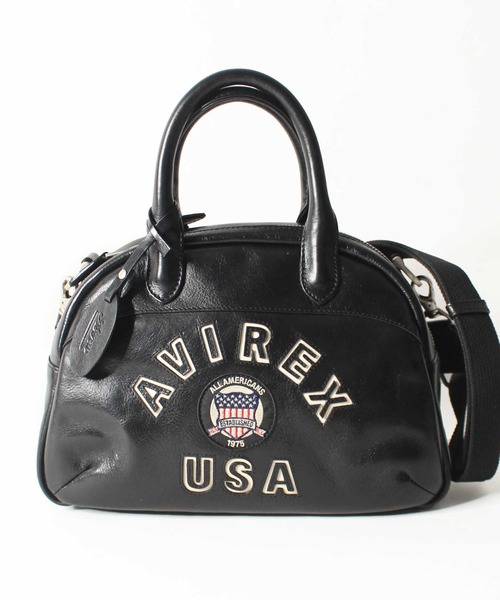 AVIREX（アヴィレックス）の「《直営店限定》VARSITY LEATHER MINI