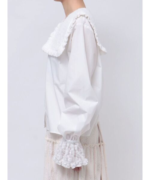 merry jenny（メリージェニー）の「fluffyレースブラウス（シャツ