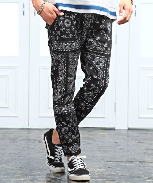ペイズリー柄ジョガーパンツ（その他パンツ）｜LUXSTYLE（ラグスタイル