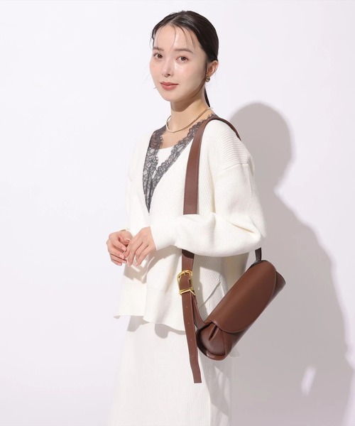 Mystrada（マイストラーダ）の「Vネックレースプルオーバー（ニット