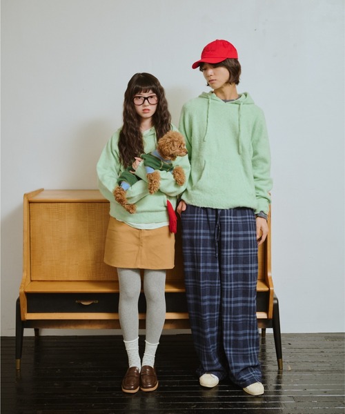 うろこ雲なニットフーディー（ニット/セーター）｜common gull