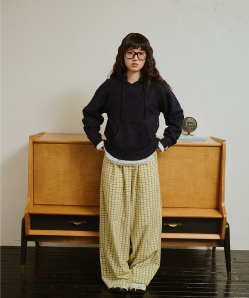 うろこ雲なニットフーディー（ニット/セーター）｜common gull