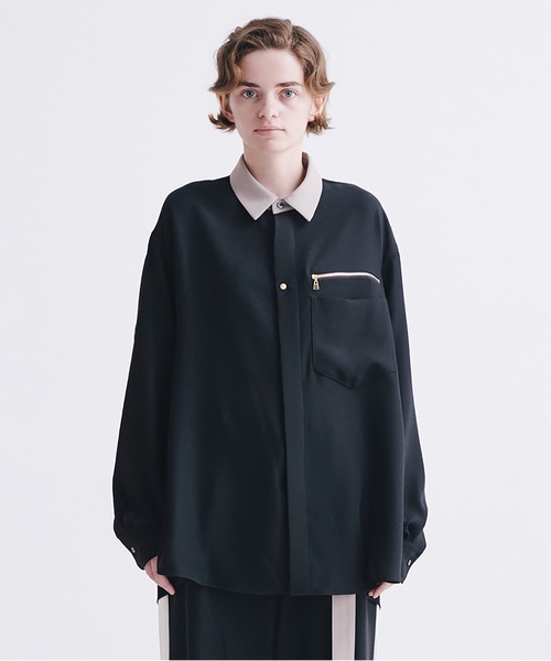 CULLNI（クルニ）の「23-AW-007 Bi Color Doule Pocket Shirt（シャツ
