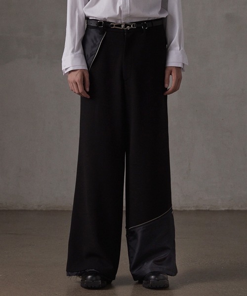 GRANCY シャーリングダメージデザインコットンパンツ Mムカデパンツ