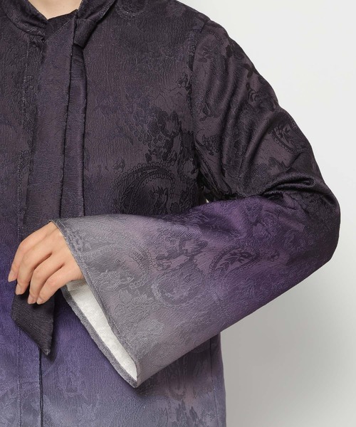 グラデーションジャガードボウタイシャツ HARE パープル 楽天市場