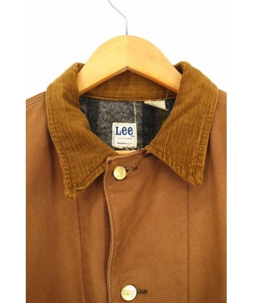 ブランド古着】70s 裏地ブランケット 襟コーデュロイ切替ダック地