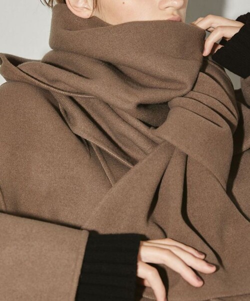 TODAYFUL/トゥデイフル】ストールウールコート（ノーカラーコート