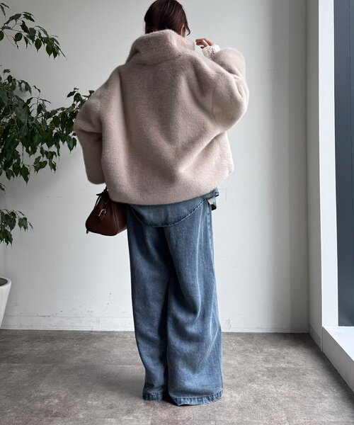 セール】フェイクファーリバーシブルコート（その他アウター）｜DouDou