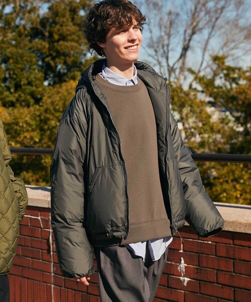 Gymphlex | ナイロン フードダウンジャケット MEN（ダウンジャケット