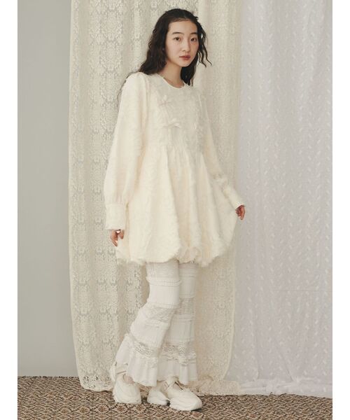 バルーンリボンミニワンピース（ワンピース）｜merry jenny（メリー