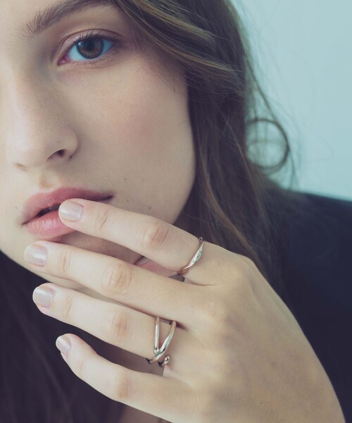 ete（エテ）の「冬限定 ハーティ ブラウンダイヤモンド パズルリング