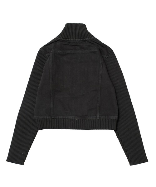 X-girl（エックスガール）の「FADED RIBBED SLEEVE JACKET（ブルゾン